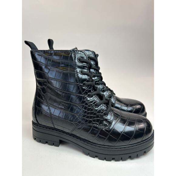 I.N.C. Ariana Black Croc Size‎ 1 M - Picture 1 of 4